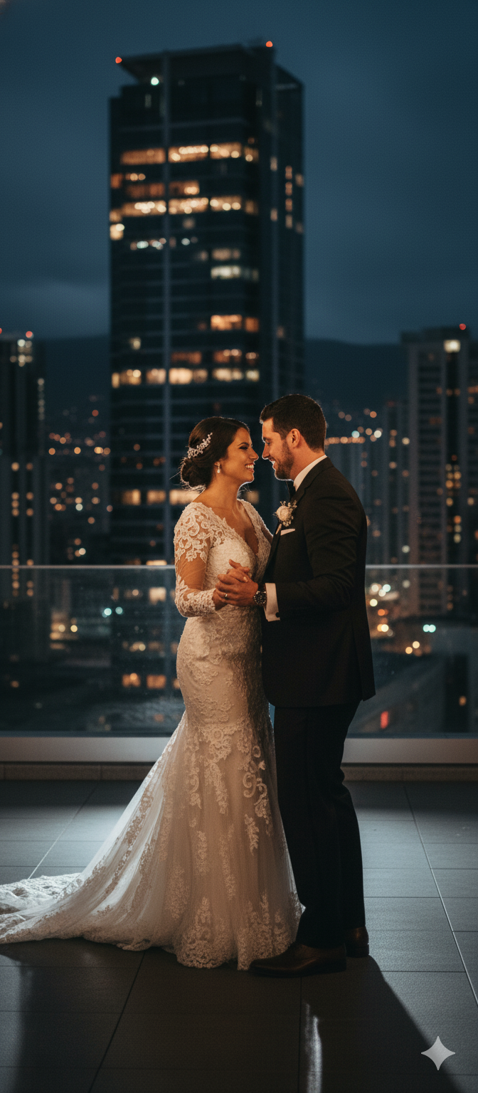 Retratos de novios en las calles de San José
